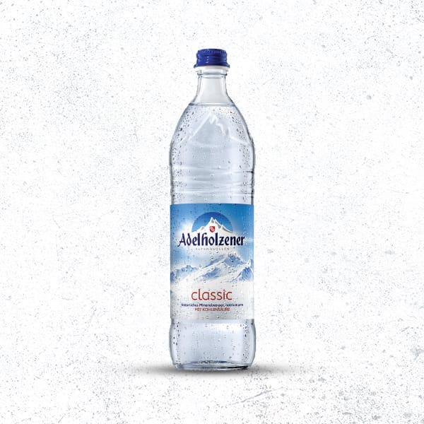 Wasser mit Kohlesaüre 0,25 / 0,75